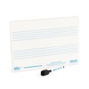 A4 Mini Dry-Wipe Music whiteboard with 2 pre-Printed Staves