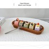 RT&BS Handwoven Utensil Basket, Artisan Mini Bread Basket, Flatware Storage
