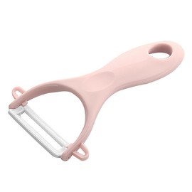 Aqxreight Pelador de Cerámica Multiusos con Hoja Afilada, Pequeño, para Verduras, Frutas y Melón, Juego Ligero con Cuchillas de Cerámica