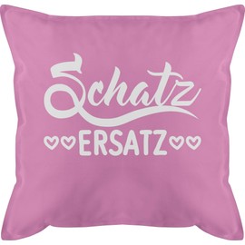 Cushion 50 x 50 cm - Valentine's Day Ideas - Treasure Substitute - Gift for Women Treasure Replacement Gifts for Men for Him Her Partner Love Couples - 50 x 50 cm - Pink - Anniversary for
