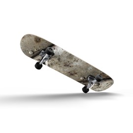 DesignSkinz - Decorative and Protective Scratch Resistant Skin Vinyl Wrap Kit for Skateboard Decks - Bolted Steal Plates V2