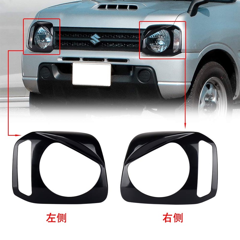 Front Headlight Cover,MOVOTOR Jimny JB23 Front Exterior Parts Angry Eye