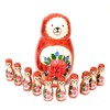 Semyonov Number Play Toy, 10 Pieces, Russian Goods, Bear,