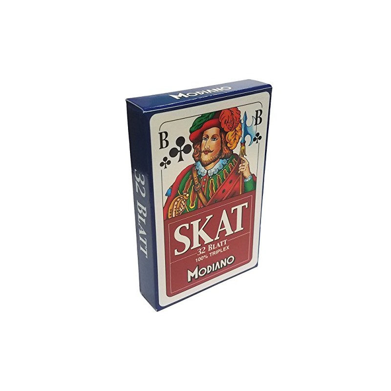 Skat – TRIPLEX FRENCH PRINT, Colour: Blue