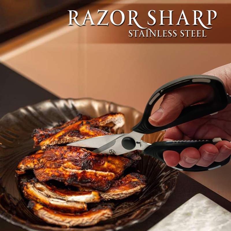 Deer & Oak Kitchen Scissors – Eco-Friendly, Heavy Duty, Sharp