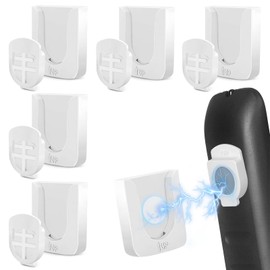 FAINCA Pack of 4 Improved Strong Magnetic Holder, Remote Control Holder, Wall Mount, Remote Control Holder for Home, Office, School