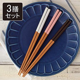 Tableware East Chopsticks Set of 3 Pairs 8.9 inches (22.5 cm), Daily Dining, Dishwasher Safe, Non-Slip