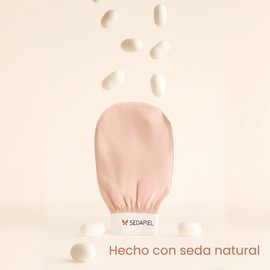 Guante Exfoliante de Seda Turca – Tipo Kese Hammam para Remover Piel Muerta Profunda – 100% Seda Natural de Capullo – Exfoliación Corporal Premium Reutilizable – SEDAPIEL
