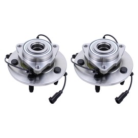 MOTOKU Pair Front Wheel Bearing and Hub Assembly for Dodge Ram 1500 2009-2010 for Ram 1500 2011 Left Driver and Right Passenger Side 5-Stud Hub w/ABS