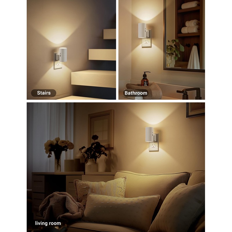 JandCase Night Lights Plug into Wall, Dimmable Night Light Plug
