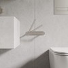 Ruacq Self Adhesive Toilet Paper Holder Brushed Double Post Pivoting