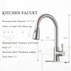 SHACO Kitchen Faucets with Pull Down Sprayer, Single Handle Stainless