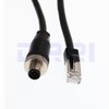 DRRI M12 - Cable de 8 pines macho a RJ45