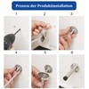 Misuyue Wall Door Stop, Stainless Steel, 25 cm, Wall Mounted