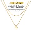 TINGN Gold Initial Necklaces for Women Trendy, Dainty 14K Gold
