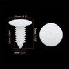 X AUTOHAUX 40pcs 7mm Hole Dia Plastic Bolt Rivets Bumper