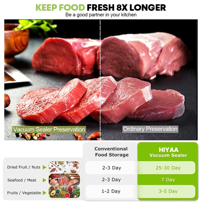 Vacuum Sealer Machine Food Vacuum Sealers for Sous Vide Cooking,