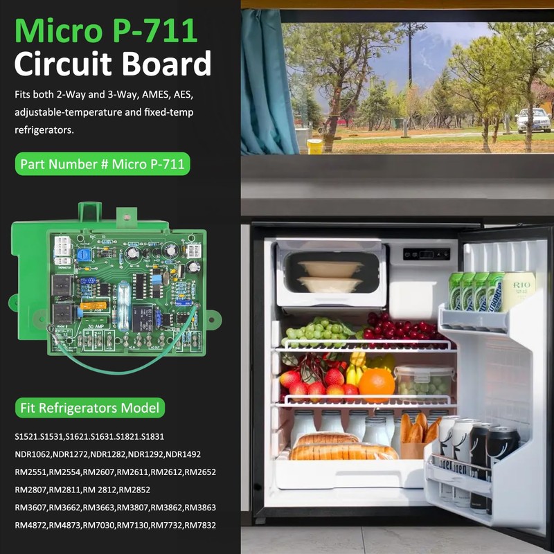Micro P-711 Refrigerator Main Power Control Circuit Board for Dometic