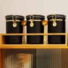 Yangbaga 304 Stainless Steel Coffee Canisters for Ground Coffee,3 x