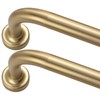 Warm Gold Curtain Rods 2 Pack,1 Inch Disc Curtain Rods