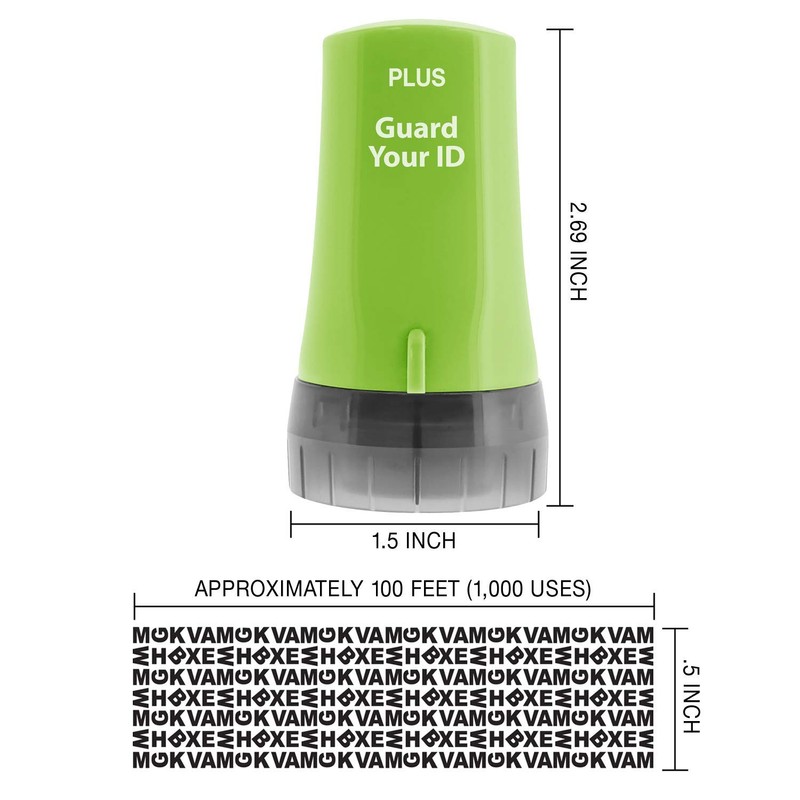 Guard Your ID Stamp Roller, Advanced Confidential Security Tool for