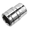 sourcing map 1/2-Inch Drive 19mm 6-Point Shallow Socket, Metric, Cr-V