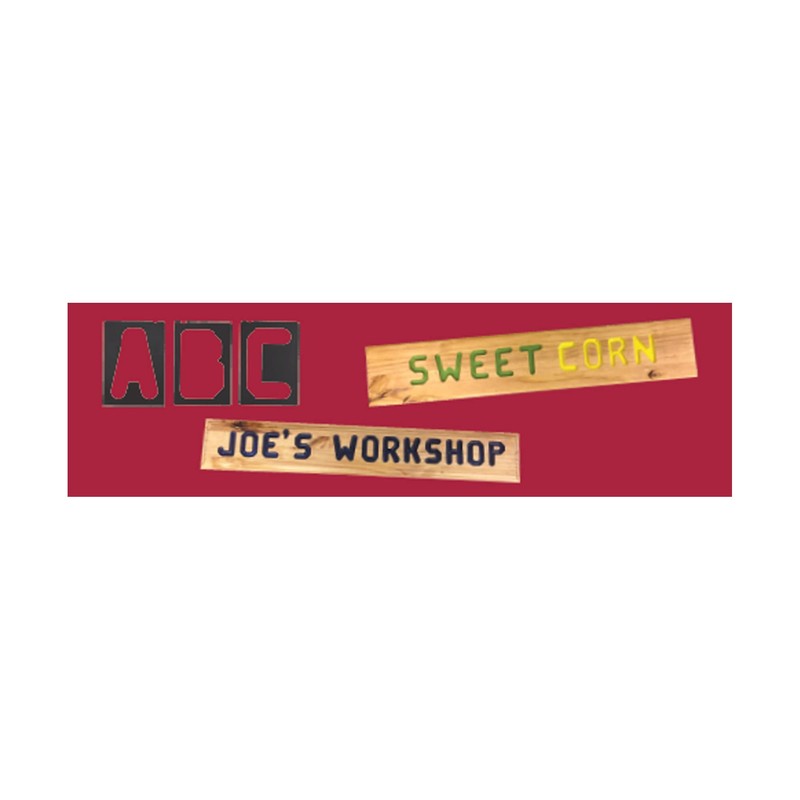 Milescraft 2201 Horizontal Character Template Set 2.5in (41 piece) Router