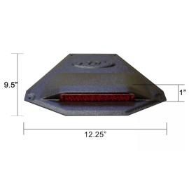 Proven Design Products POLARIS L.E.D Universal Snowmobile Tail Light _ Black Housing Clear Lense