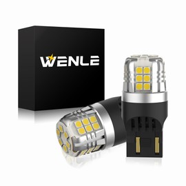 WENLE Explosive Light T20 Double LED Tail Lamp, Brake Lamp, Stop Lamp, White, 6000K, For DC 12V Cars, Noise, Left and Right 2 Pieces