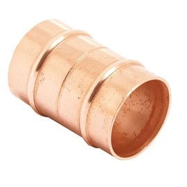 Bag of 10-10mm Solder Ring Coupling (Known as 10mm Pipe Fittings / 10mm Plumbing Fittings / 10mm Copper Fittings Also Available in 8mm, 10mm, 15mm, 22mm, 28mm, 35mm, 42mm and 54mm)