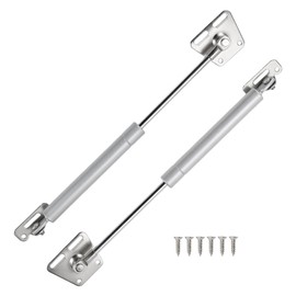 Motoforti Universal Lift Supports Struts Gas Spring 10inch/245mm 4Ib/ 20N/ 2kg Carbon Steel Silver Tone 2 Set