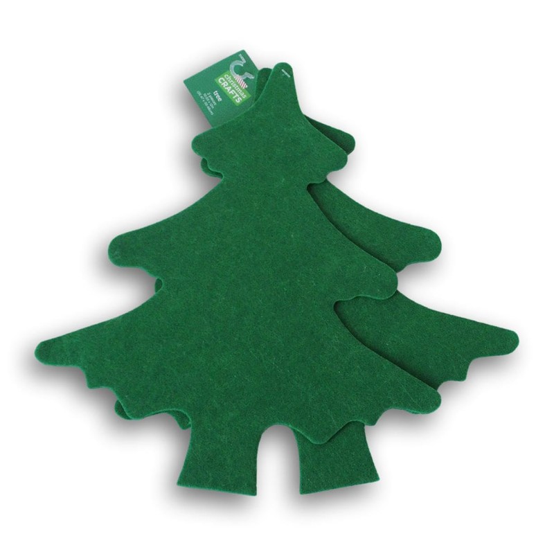 Large Christmas Tree Cutouts for Holiday Kids Crafts - Felt