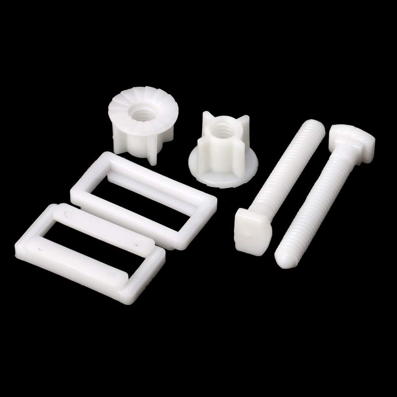fatteryu 1 Pair Toilet Seat Hinge Bolts Screw Fixing Fitting