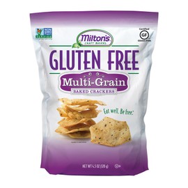 Milton’s Gluten Free Crackers Variety Bundle (Crispy Sea Salt, Multi-Grain, Everything) - Baked Crackers, Non-GMO Project Verified, Kosher, Whole Grain, Certified Gluten Free - 2 of Each, Pack of 6