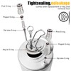 Hgkeke New 5 Gallon Corny Keg- Food Grade Stainless Steel