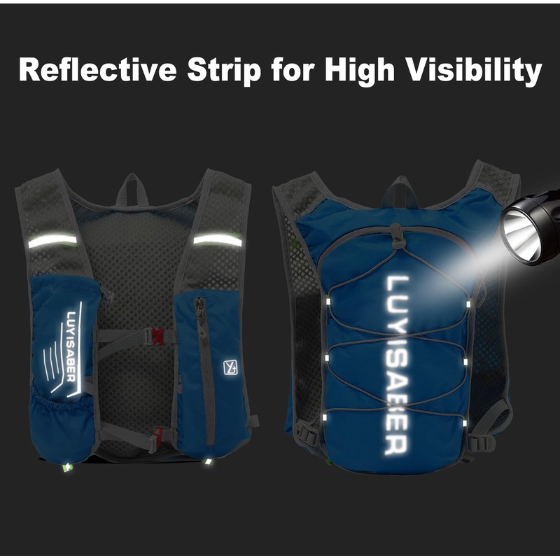 Running Backpacks, Lightweight Running Hydration Vest Backpack with Reflective Design,