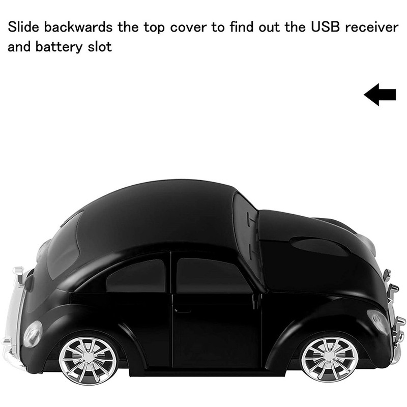 Wireless Mouse Portable Car Shaped 2.4G 1000DPI Wireless Mouse Computer