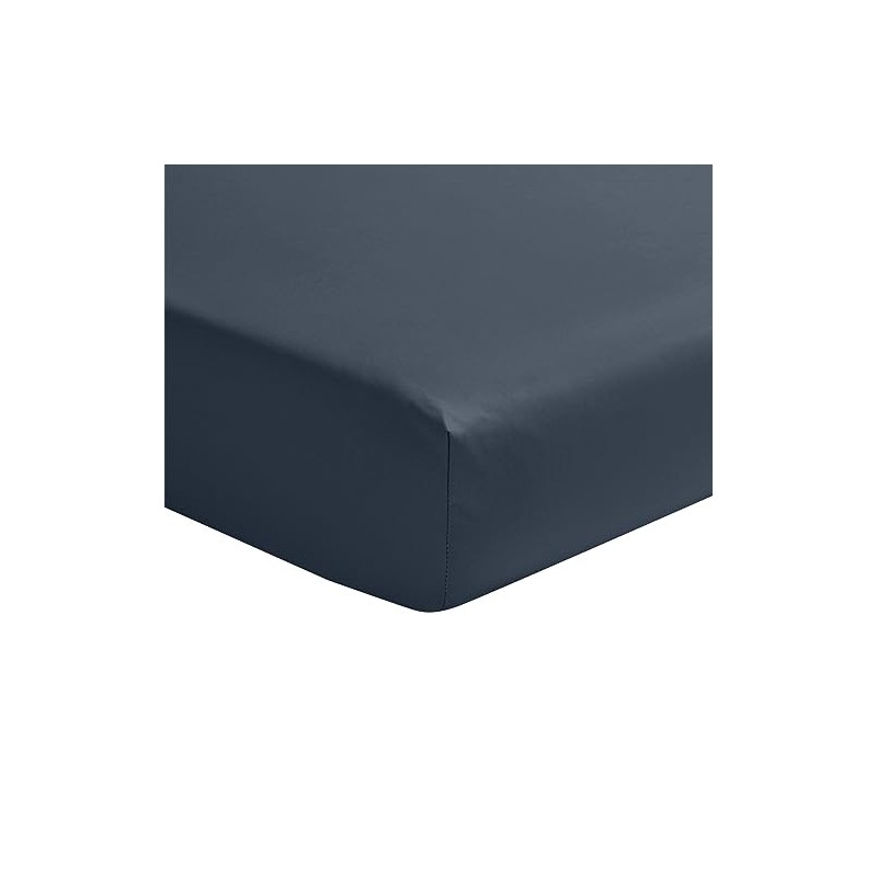 Palazzo Fitted Sheet Cotton Sateen Midnight Blue 90 x 200