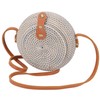 GURU SHOP Braided Handbag, Basket Bag, Rattan Bag, Round Balit
