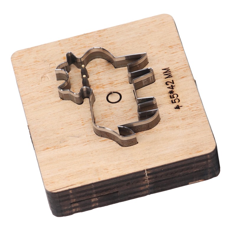 Cutting Die Cow Shape 55x42mm Leather Punching Mold Alloy Steel