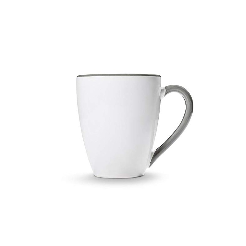 GMUNDNER KERAMIK Breakfast Cup Max Capacity: 0.3 Litres Grey Rim