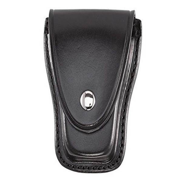 Aker Leather 501 Handcuff Case, Black, Plain, Fits Most Standard Chain Handcuffs