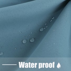 BONZER Outdoor Curtains for Patio Waterproof - Light Blocking Weather Resistant Privacy Grommet Blackout Curtains for Gazebo, Porch, Pergola, Cabana, Deck, Sunroom, 1 Panel, 52W x 84L inch, Teal