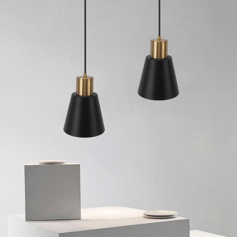 Pendant Lighting Black Metal Industrial Pendant Light Fixture Modern Nordic