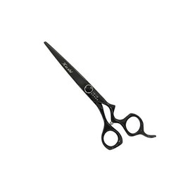 Kashi Professional Hair Cutting Black Shears 5 inch Japanese Cobalt Steel