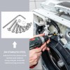 271 Piece M5 Screw Set, Allen Screws Nuts Set, Silver