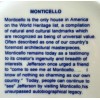 7" Blue & White MONTICELLO Souvenir Plate OLD ENGLISH STAFFORDSHIRE