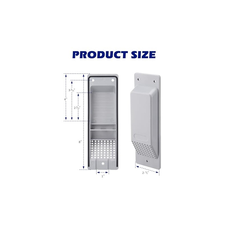 SPARKWHIZ 8 Pack Shipping Container Vent, Cross Flow Ventilation,Reduce Heat