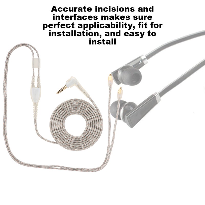 Braided Headphone Wire Fit for se215 se425 se535 se846 ue900(Transparent