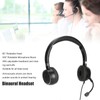 Binaural Headset Office Headset with Mic and Audio Control for